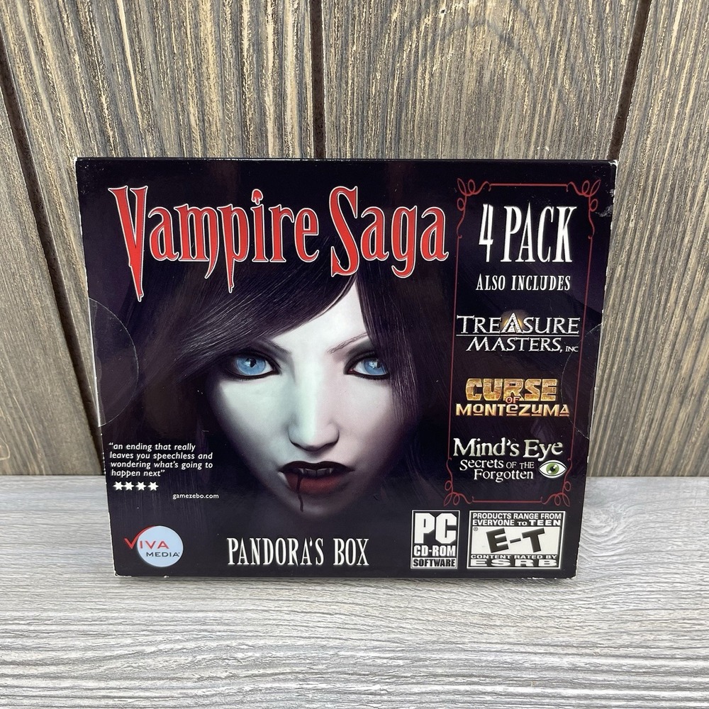 Vampire Saga Pandora's Box, Treasure Master And More Windows PC Cd Rom Games New